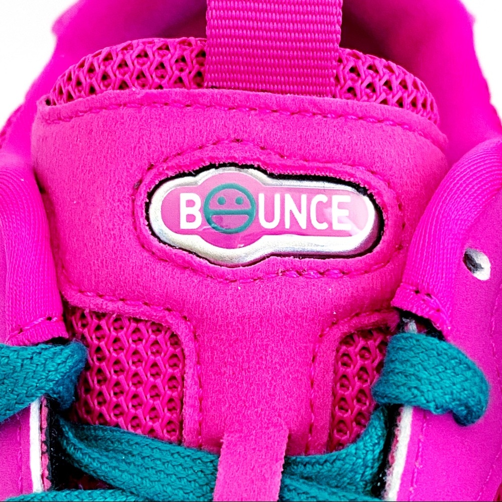 🆕 Adidas Microbounce T1 Sneakers Shoes Pink Green - Picture 8 of 12